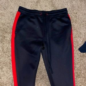 Rue21 Men Black and Red Track Pants